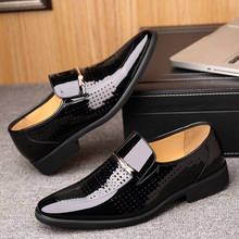 Business Men's Dress Shoes Fashion Elegant Formal Wedding Shoes for Men Slip on Office Oxford Shoes Loafers 2024 - buy cheap