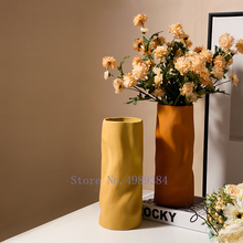 Florero de cerámica hecho a mano, decoración de flores para el hogar, sala de estar hidropónica, muebles de decoración de escritorio 2024 - compra barato