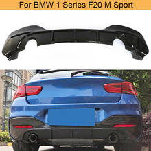 Carbon Fiber Rear Bumper Diffuser Lip Spoiler for BMW 1 Series F20 M Sport M135i M140i Hatchback 2D 4D 2016 - 2019 Diffuser FRP 2024 - buy cheap