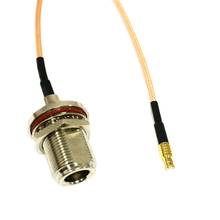 New  N  Female Jack Bulkhead Nut Switch  MCX Male Plug Straight Pigtail Cable RG316 Wholesale Fast Ship 15CM 6" 2024 - buy cheap