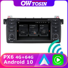 Radio con GPS para coche, reproductor con Android 10,0, 7 pulgadas, PX6, 4 GB + 64 GB, USB, Carplay, HDMI, DAB, para BMW Serie 3, E46, M3, E46, 3er, 318, 320, Rover 75 MG, ZT, TDA7850 2024 - compra barato