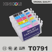 Hinicole Ink Cartridge T0791 T0792 T0793 T0794 T0796 Stylus For Epson Photo 1400 1500W P50 Artisan 1430 PX650 Refill Cartridges 2024 - buy cheap