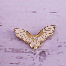 Barn Owl Lapel Pin bird brooch Wildlife Protection Badge ornithology jewelry 2024 - buy cheap
