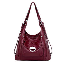 Bolsa de mão de luxo feminina, bolsa de ombro de couro macio, designer feminino, bolsa de mão para mulheres com alça superior 2024 - compre barato