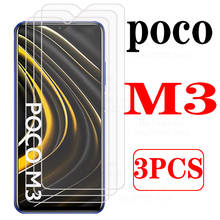 3PCS protective glass on for xiaomi poco M3 tempered armor kiomi pocophone M3 M 3 screen prtector xiomi xaomi pocoM3 6.53'' 2024 - buy cheap