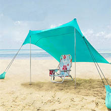 Tienda de campaña familiar para la playa, refugio solar Anti-UV para exteriores, estabilidad, Camping, viajes, pesca, patio trasero, carpas impermeables Picnics 2024 - compra barato