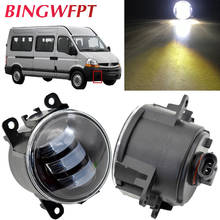 Bingwfpt-lâmpada diurna para renault master ii, 1998 a 2010, interface h11, led de alto brilho, luz de neblina, 2 peças 2024 - compre barato