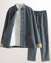 3 pçs/set alta qualidade dos homens de algodão & linho tang terno wing chun uniformes hanfu tai chi wushu ternos kung fu artes marciais roupas 2024 - compre barato