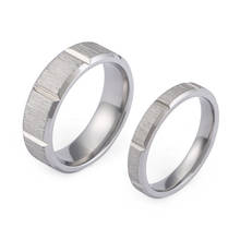 Silver Color couple wedding Rings for men and women Lovers Alliance titanium jewelry marriage ring anniversary Valentine's Gift 2024 - buy cheap