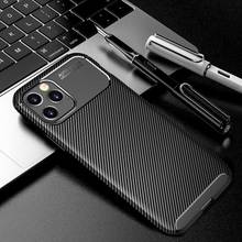 Ultra-thin Carbon Fiber Shockproof Phone Case For iPhone 12 Pro Max Case Luxury For iPhone 11 XS Max XR X SE 2020 6 6s 7 8 Plus 2024 - buy cheap