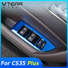 Vtear For Changan CS35 Plus interior Frame decoration window button switch control Trim Car styling Cover accessories parts 2020 2024 - buy cheap