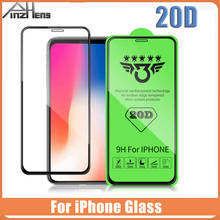 Pinzheng-película de vidro temperado para celular, proteção completa para iphone 6, 7, 8 plus, x, xr, xs max 2024 - compre barato