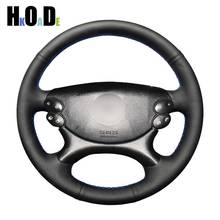 DIY Black Artificial Leather Car Steering Wheel Cover ，for Mercedes Benz E-Class W211 E230 E280 E350 CLS-Class CLS350 CLS500 2024 - compre barato