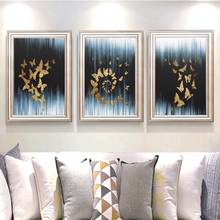 Halo Gold Butterfly Landscape Poster Canvas Print Painting Nordic Style Wall Art Modular Living RoomBedroo Without Block Diagram 2024 - buy cheap