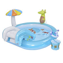 Piscina inflable de cocodrilo, tobogán de agua, piscina infantil familiar, centro de juegos inflable 2024 - compra barato