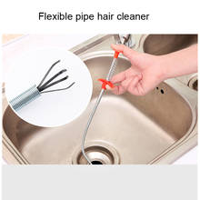 Kitchen Sink Sewer Cleaning Hook Dredge Unblocker Drain Clog Tool for Water Sink 60cm Drain Snake Spring Pipe Dredging Tool 2024 - buy cheap