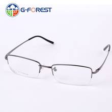 2021 men's eyeglasses frames titanium glasses frame men half eyewear myopia prescription optical glasses male metal spectacle 2024 - buy cheap