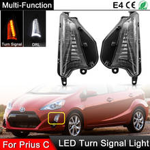 For Toyota Prius C 2015-2018 Front Bumper Multi Function LED Corner Lamp LED Turn Signal Light With DRL Daytime Driving Light 2024 - buy cheap