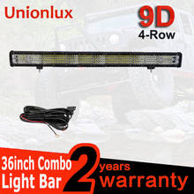 Barra de luz led off-road para caminhão, 4x4, 4wd, suv, 12v, 24v, fileira quad, luz para carro, direção, nevoeiro 2024 - compre barato