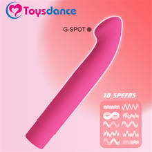 Silicone G-spot Bullet Vibrator 10 Speeds Vibrating DIldo Adult Sex Toys For Women Orgasm Massager Fake Penis Better Than Sex 2024 - buy cheap