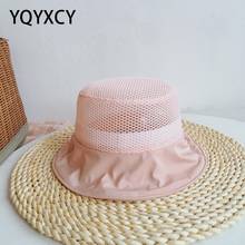 Sombrero de pescador de malla transpirable para niños y niñas, sombrero de pescador para el sol, sombrilla, playa 2024 - compra barato