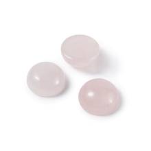 Cabochões pedras preciosas quartzo rosa 50 peças, metade redonda/cúpula para acessórios de joias fazendo 10x5mm 2024 - compre barato
