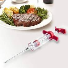 BBQ Meat Syringe Marinade Injector with 1 Stainless Steel Needles Turkey Chicken Syringe Sauce Injection Kitchen Tools 2024 - buy cheap