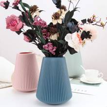 Imitation Ceramic Plastic Vase Nordic Milky White Flower Pot Flower Basket Flower Vase Decoration Home Nordic Decoration HOT 2024 - buy cheap