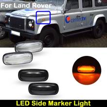 For Land Rover Defender Freelander Discovery2 clear lens or smoked lens car front amber turn signal light LED side marker lamp 2024 - buy cheap