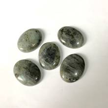 2pcs/lot Natural Labradorite Bead Gem stone Cabochion Pendant  30*40mm Oval jewelry Cabochons Beads fit gem jewelry diy 2024 - buy cheap