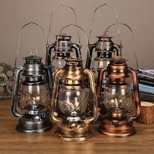 Retro Vintage LED Metal Oil Lamp Portable Lantern Kerosene Light Outdoor Camping Bar Inn Home Decoration 2024 - buy cheap