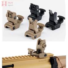 Tactical Sight Flip-Up Front & Rear Sight Set Polymer Button Latches Folding Back up Iron Sight Airsoft Hunting Sight 2024 - buy cheap