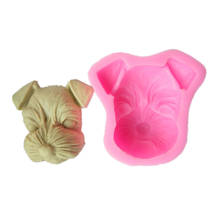 DIY Soap Mold 3D Mini Dog Head Gypsum Aroma Decorating Silicone Mould Candle Crafts Candy Making Tools Cake Silicone Molds 2024 - buy cheap