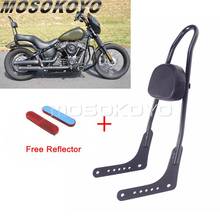 Sissy Bar-cojín para respaldo trasero de pasajero, para Harley Heritage Classic Softail Slim FLSL Street Bob FXBB FLDE 2018-2021, color negro 2024 - compra barato