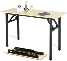 Folding computer desktop desk simple portable desk laptop PC table  bedroom student study desk home office table 2024 - buy cheap