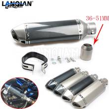 stainless steel &carbon fiber exhaust Motorcycle Muffler exhaust pipe For Kawasaki W800 ZZR1200 ZRX1100 ZRX1200 ZZR1100 ZXR100 2024 - buy cheap