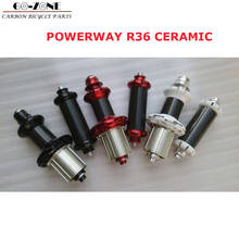 ceramic bearings powerway R36 straight pull hub v brake road hubs 18/21 or 20/24 holes direct pull front rear road wheels hubs 2024 - buy cheap