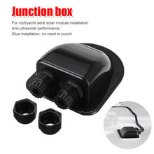 Roof Wire Entry Gland Box Solar Panel Cable Motorhome Caravan Boat Cable Motorhome Black Double Hole RV Yacht Car Accessories 2024 - buy cheap