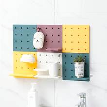 Kitchen Plastic Wall Shelf Wall-Mounted Hole Board Hook Storage Rack Bathroom Storage Holders Organizer Home Decor Display Set 2024 - buy cheap