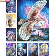 5D Diamond Painting Owl Full Drill Square Diamond Art Embroidery Animal Cross Stitch Home Decoration 2024 - buy cheap