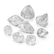 Pedras de cristal transparentes de gelo, pequeno tamanho, cola para unhas, strass, decoração, pedras soltas 2024 - compre barato