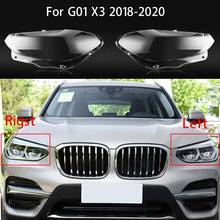 Capa de proteção para farol de carro, para bmw x3, g01, 2018, 2019, 2020, lentes claras 2024 - compre barato