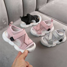 Детские сандалии 2020 летняя новая детская обувь для малышей сетчатая Нескользящая пляжная обувь для мальчиков и девочек 2024 - купить недорого