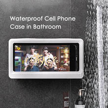 Liner Tablet Or Phone Holder Waterproof Case Box Wall Mounted All Covered Mobile Phone Shelves Self-Adhesive Shower Accessories 2024 - buy cheap