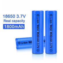 Batería recargable de iones de litio para linterna, 100%, 18650 mah, 1800 V, alta calidad, novedad, 3,7 2024 - compra barato