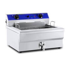 30l fritadeira elétrica grande capacidade comercial frango frito batatas fritas máquina de fritar aço inoxidável 6000 w fritadeira 2024 - compre barato