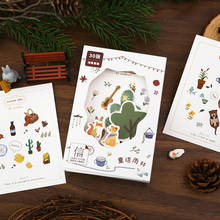 30 Pcs/Set Fairy Forest Scene Series Postcard Cartoon Animals Greeting Cards Bookmarks DIY Journal Decoration 2024 - buy cheap
