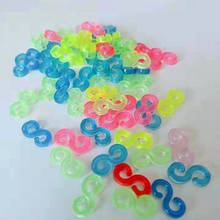 5000 piece mix Color plastic S C clips loom bands clips Rubber Bands DIY Bracelet Children Gift Wholesale 2024 - buy cheap