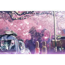 5 Centimeters Per Second Posters On The Wall Modern Anime/Movie/Abstract Rectangle Poster Silk Fabric Cloth Wall Art Unframed 2024 - buy cheap