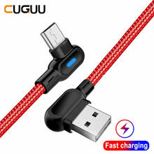 Dual 90 Degree USB Cable For iPhone USB C Cable Fast Charging Data USB Wire For Charging 1M 2M For Samsung Phone Cord 2024 - buy cheap